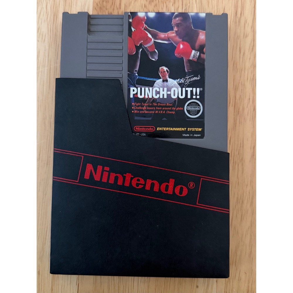 Mike Tyson's Punch-Out!! Nintendo NES Game Cartridge NES-PT-USA with Sleeve